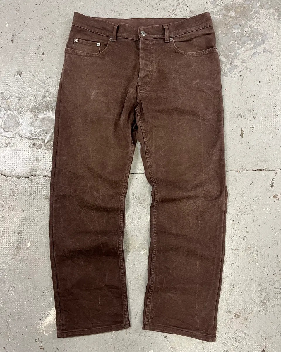 Helmut Lang Brown Classic Faded Pants (M) UlnkBnD 0