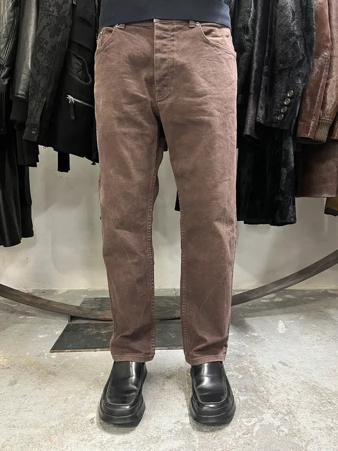 Helmut Lang Brown Classic Faded Pants UlnkBnD 3