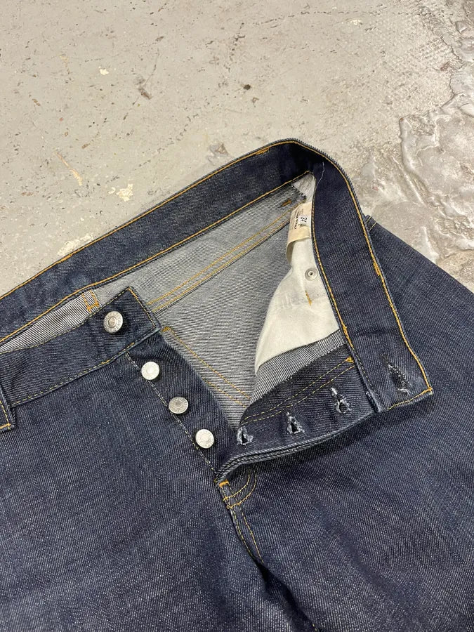 2000s Helmut Lang Brut Navy Denim Jeans WqFAHfL 7
