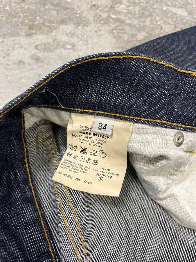 2000s Helmut Lang Brut Navy Denim Jeans WqFAHfL 8