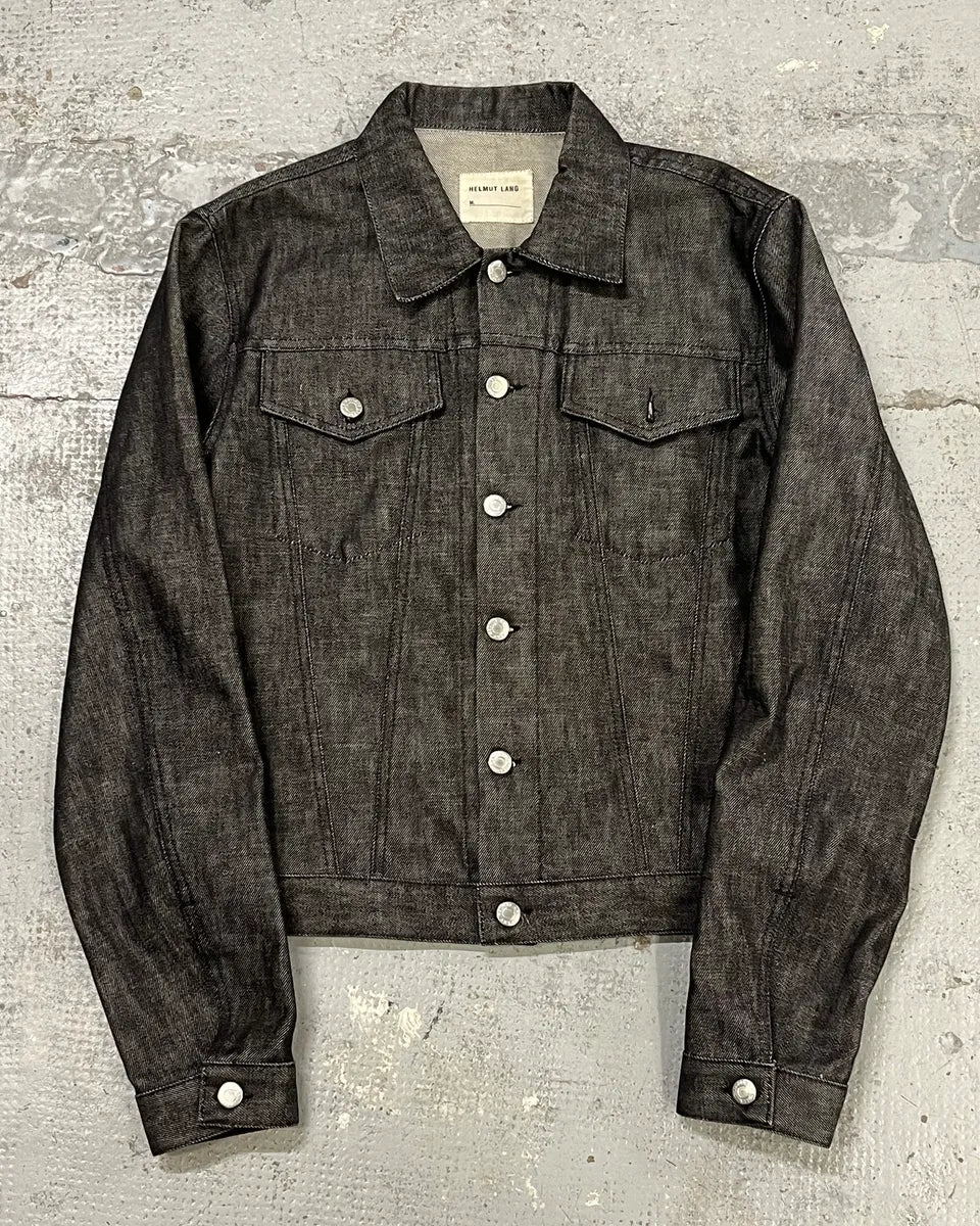 2000s Helmut Lang Classy Grey Denim Jacket pHCnrzW 0