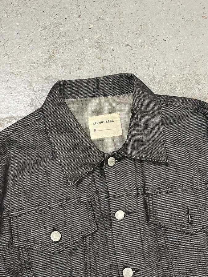 2000s Helmut Lang Classy Grey Denim Jacket pHCnrzW 4