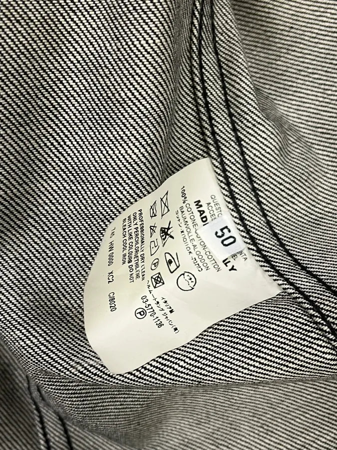 2000s Helmut Lang Classy Grey Denim Jacket pHCnrzW 10