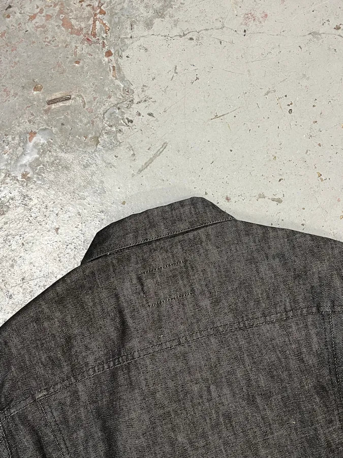 2000s Helmut Lang Classy Grey Denim Jacket pHCnrzW 6