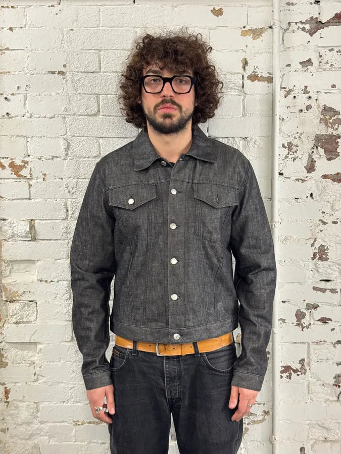 2000s Helmut Lang Classy Grey Denim Jacket pHCnrzW 1