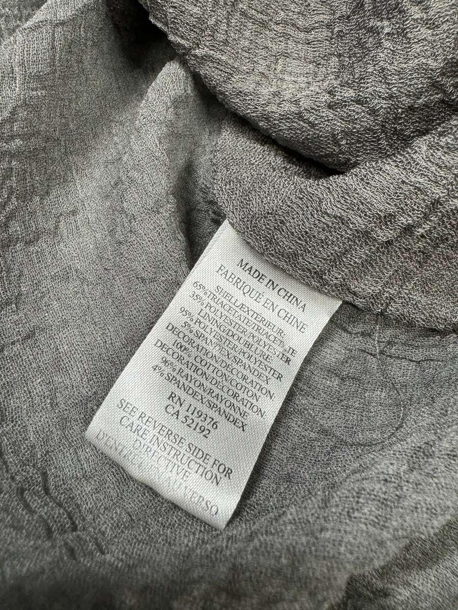 Helmut Lang Concrete Raw Grey Bomber Jacket (L) EThFWCU 11