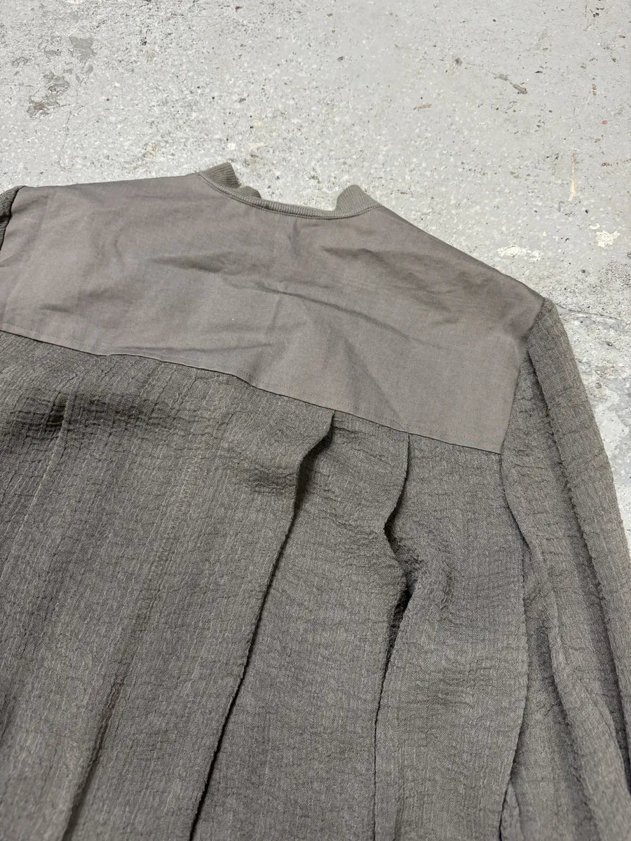 Helmut Lang Concrete Raw Grey Bomber Jacket (L) EThFWCU 8