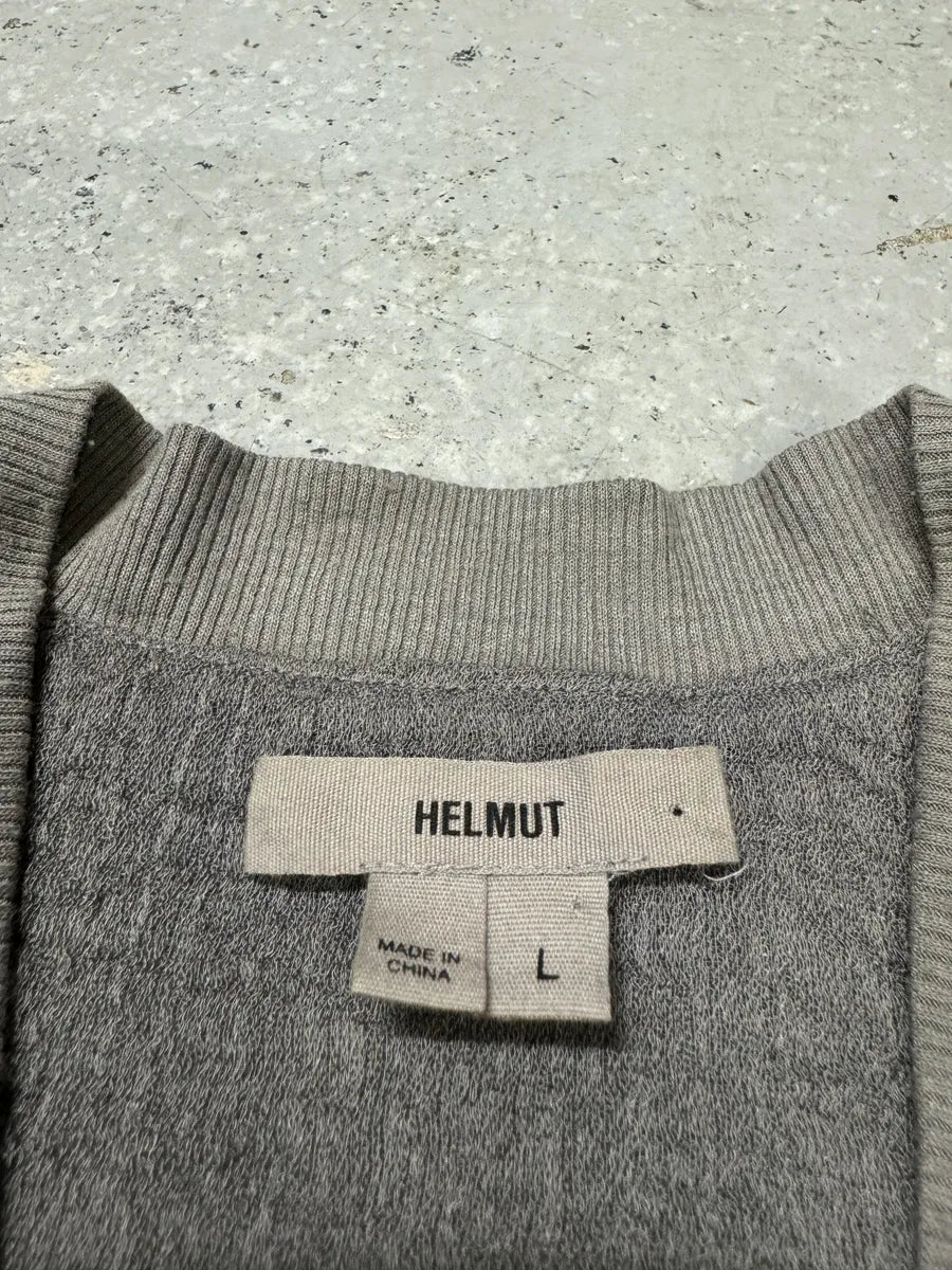 Helmut Lang Concrete Raw Grey Bomber Jacket (L) EThFWCU 9