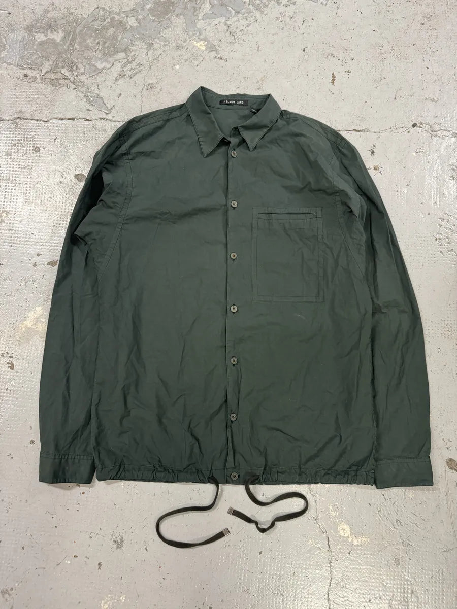 Helmut Lang Dark Green Tactical Shirt XQzEqyA 4