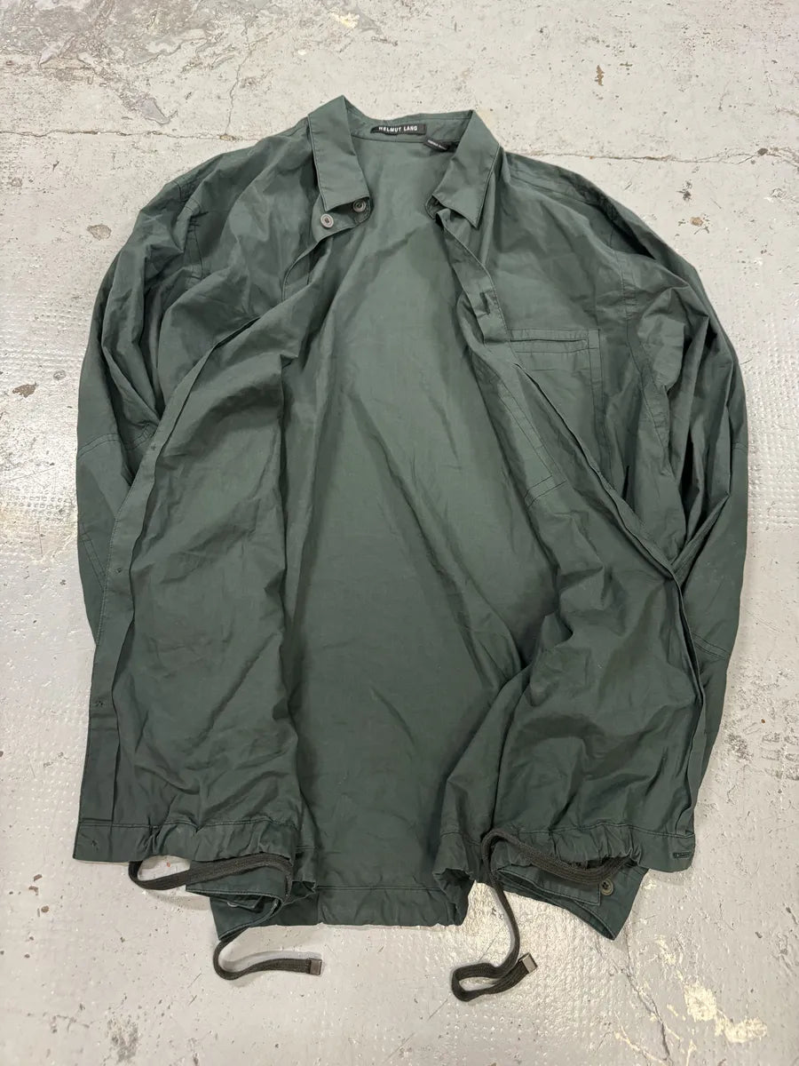 Helmut Lang Dark Green Tactical Shirt XQzEqyA 5