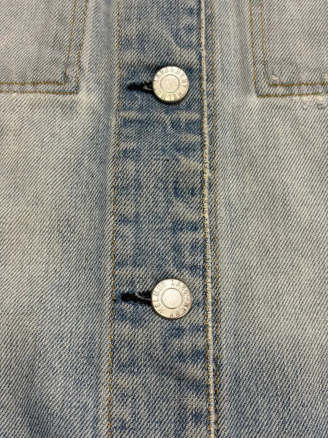 1990s Helmut Lang Blue Denim Distressed Jacket XiAxeNZ 6