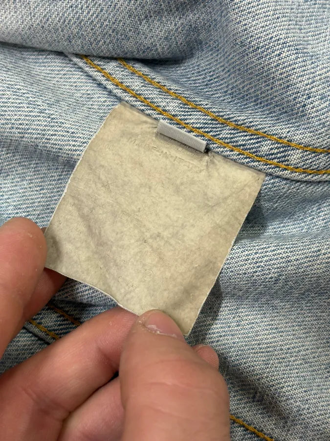 1990s Helmut Lang Blue Denim Distressed Jacket XiAxeNZ 11
