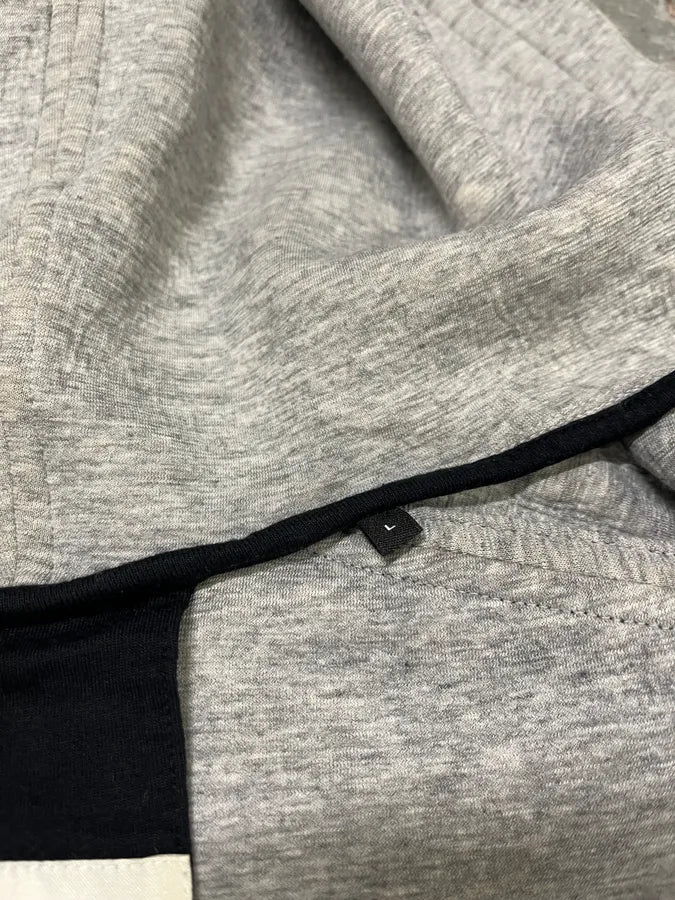 Helmut Lang Grey Black Lined Zipped Hoodie (L/XL) mEAeLUe 11