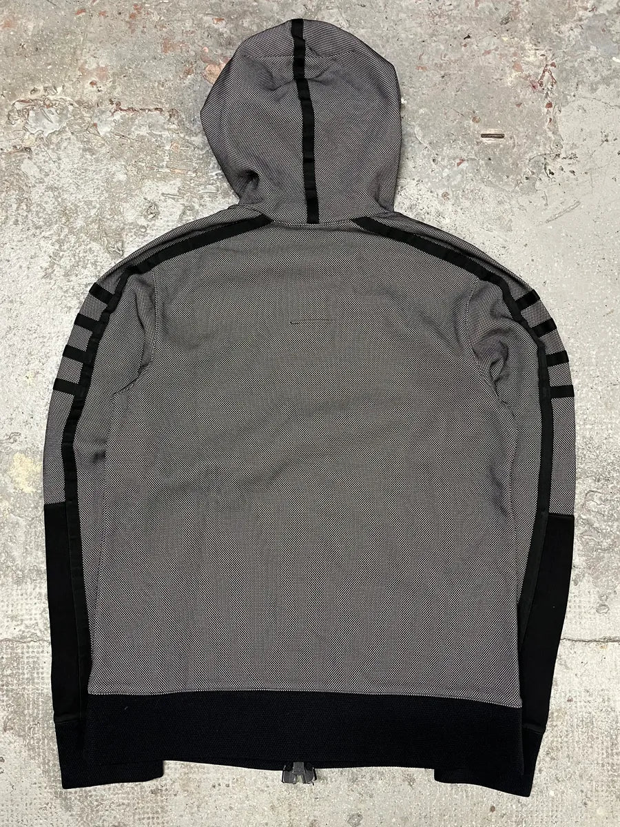 Helmut Lang Grey Black Lined Zipped Hoodie (L/XL) mEAeLUe 6