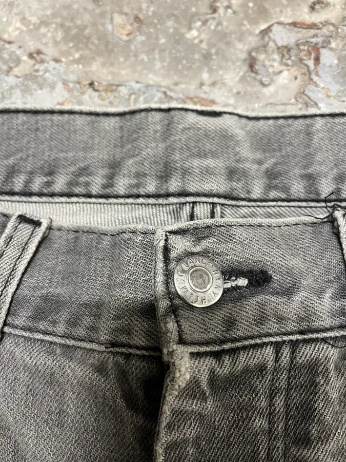 Helmut Lang Grey Distressed Jeans (L) 7
