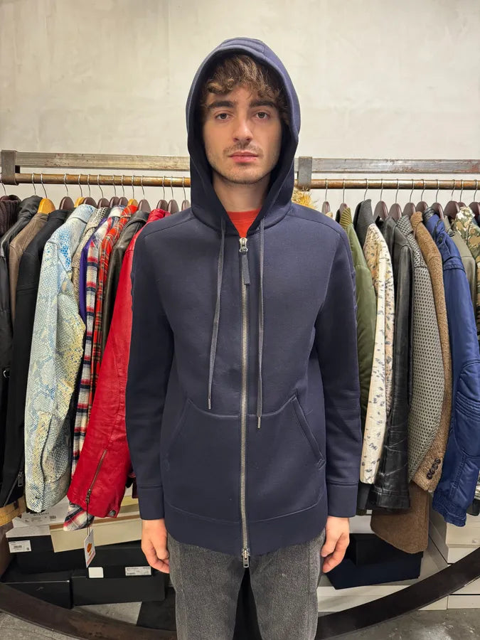 Helmut Lang Navy Tape Zip-up Hoodie gZOZUZh 0