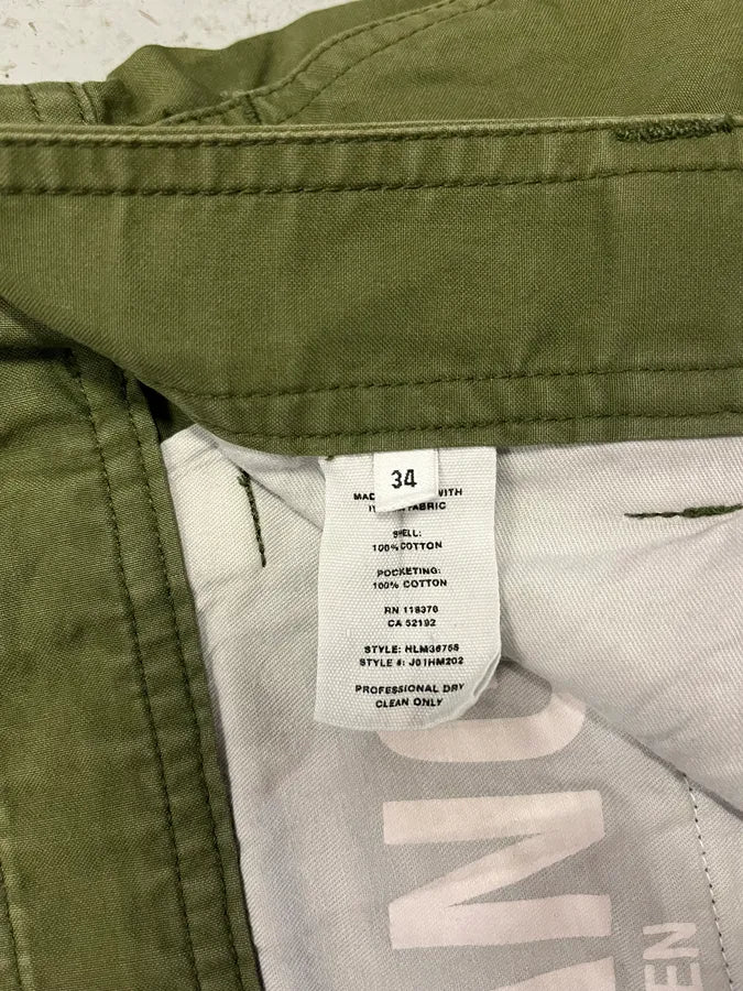 Helmut Lang Olive Military Multi Zips Cargo Pants (L) eMKjsHc 10