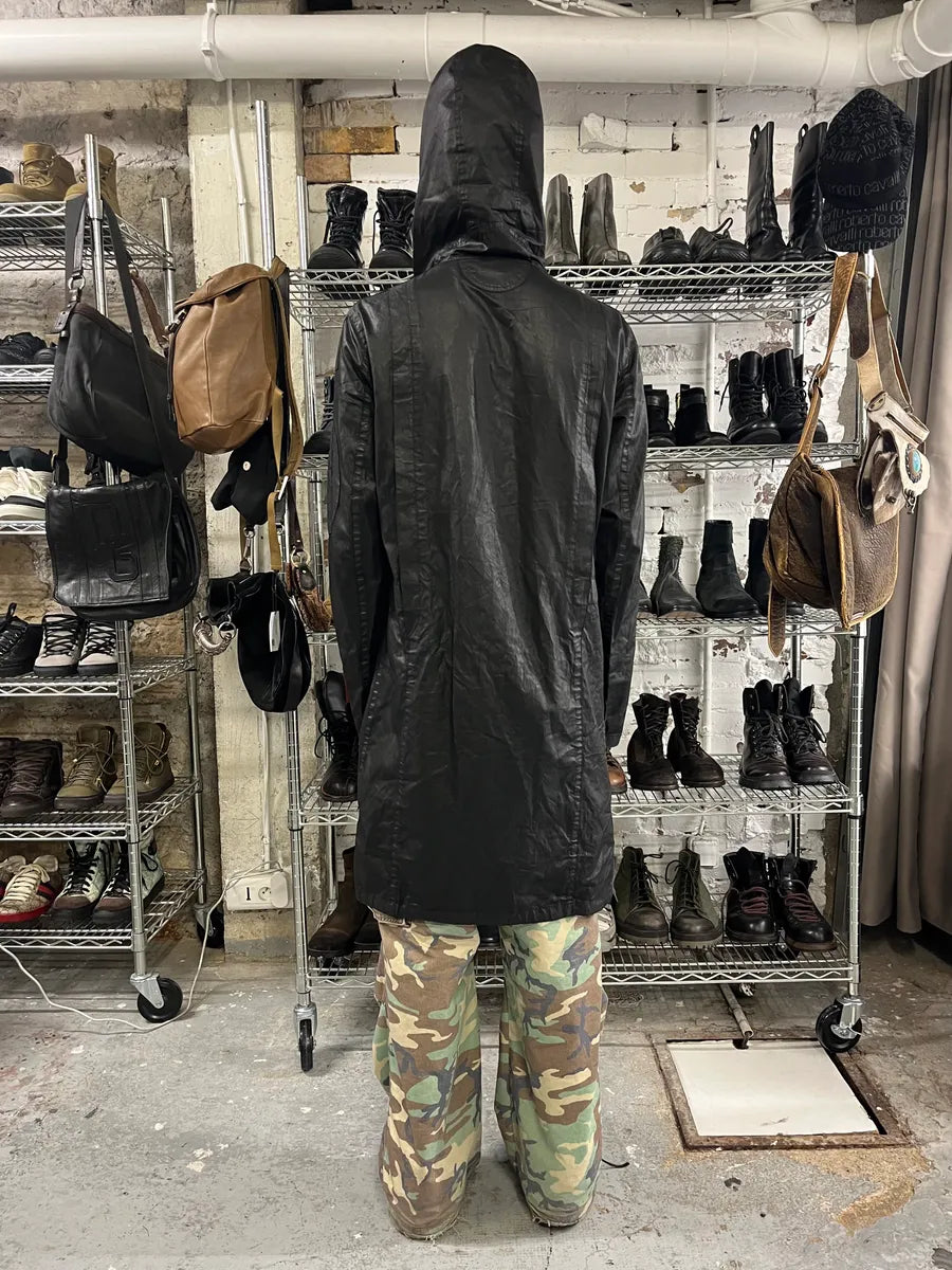 Helmut Lang Raining Avant-Garde Obscure Black Parka Jacket umqsXBc 1