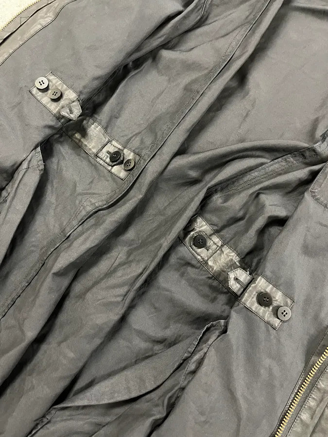 Helmut Lang Raining Avant-Garde Obscure Black Parka Jacket umqsXBc 10