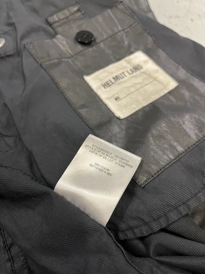 Helmut Lang Raining Avant-Garde Obscure Black Parka Jacket umqsXBc 13