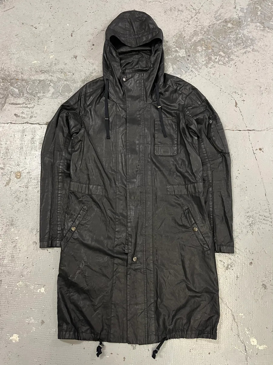 Helmut Lang Raining Avant-Garde Obscure Black Parka Jacket umqsXBc 3