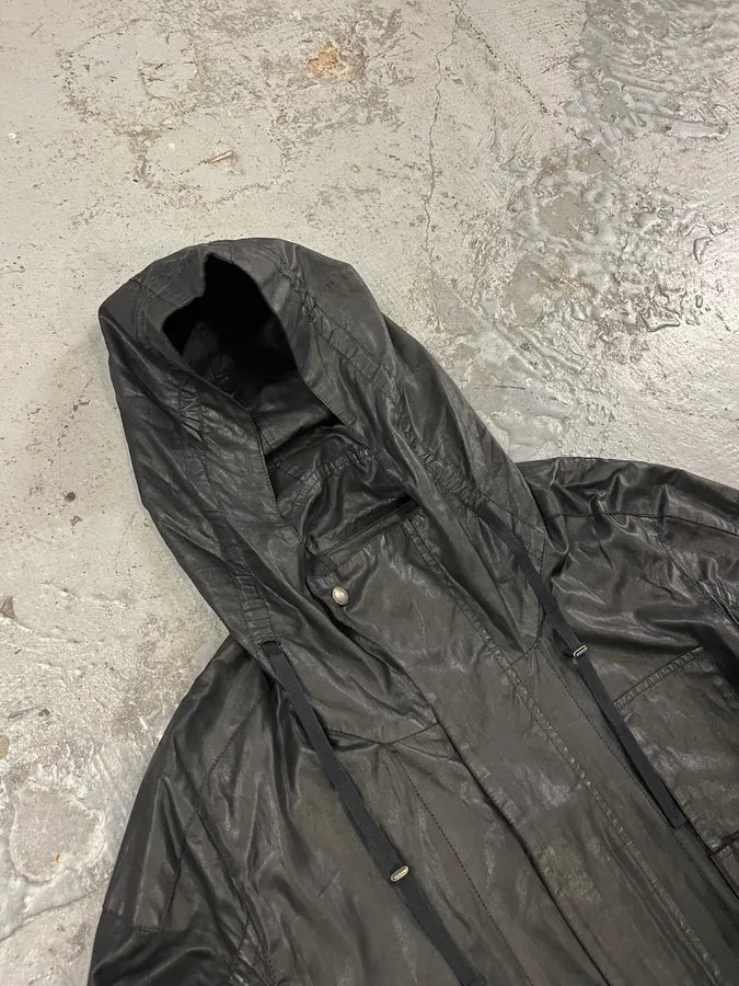 Helmut Lang Raining Avant-Garde Obscure Black Parka Jacket umqsXBc 4