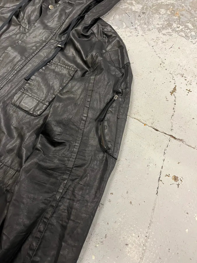 Helmut Lang Raining Avant-Garde Obscure Black Parka Jacket umqsXBc 5