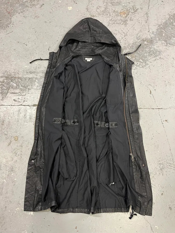 Helmut Lang Raining Avant-Garde Obscure Black Parka Jacket umqsXBc 8