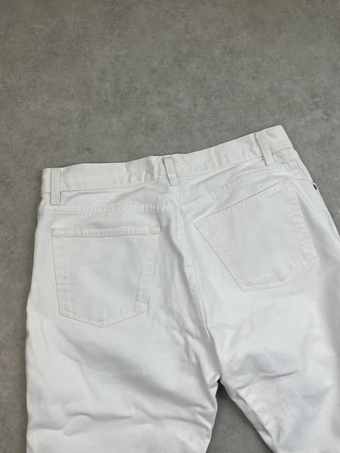 AW2000 Helmut Lang White Denim Straight-Leg Jeans jDhVbDl 8