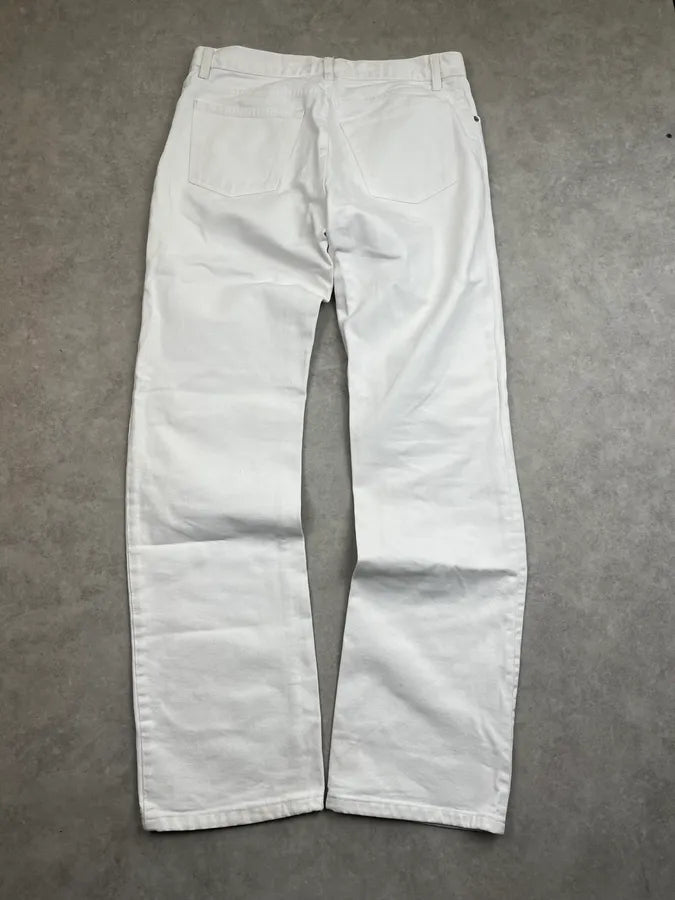 AW2000 Helmut Lang White Denim Straight-Leg Jeans jDhVbDl 7