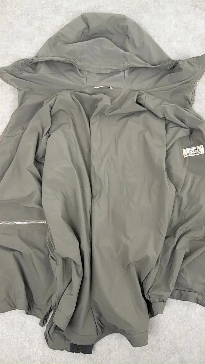 Hermes Faded Grey Light Windbreaker Jacket yDfWMUD 11