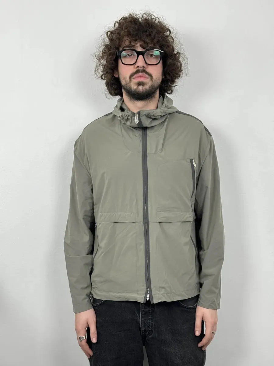 Hermes Faded Grey Light Windbreaker Jacket yDfWMUD 2