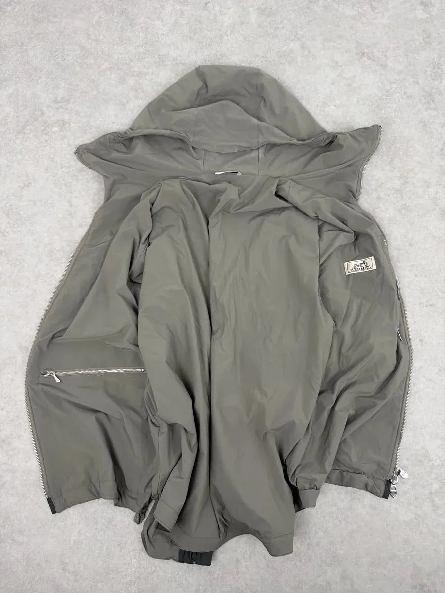 Hermes Faded Grey Light Windbreaker Jacket yDfWMUD 5
