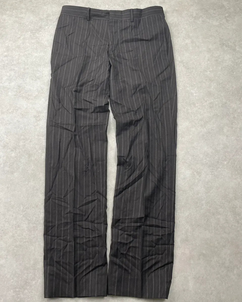 Hermès Wool Dark Grey Pinstripe Suit Pants jFNKapv 4