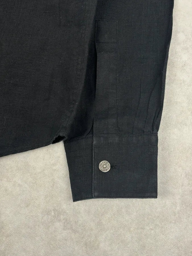Hermès Black Linen Shirt  fPnqCmy 9