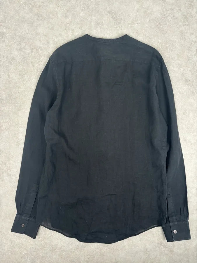 Hermès Black Linen Shirt  fPnqCmy 4
