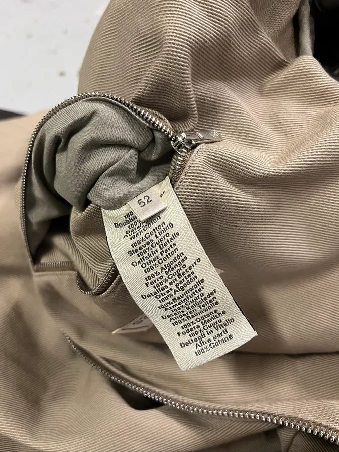 Hermès Brown Leather Constrast Beige Modern Classy Jacket wWhctzP 11