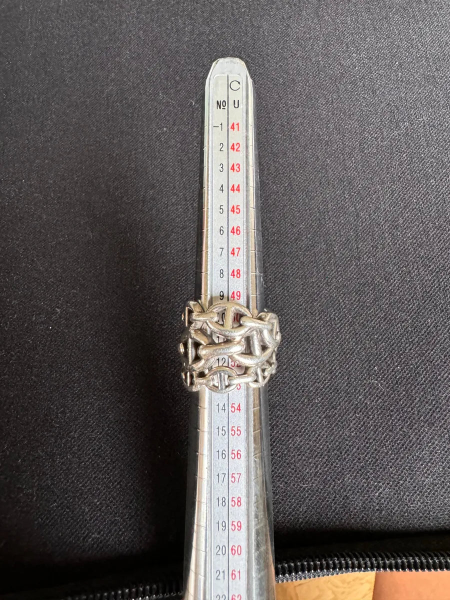 Hermès Chaîne d’Ancre 925 Silver Ring EGhvnOA 2