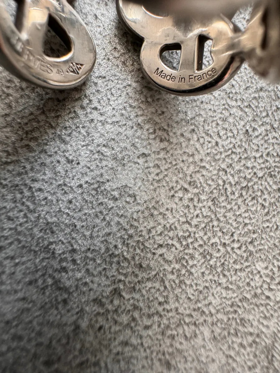 Hermès Chaîne d’Ancre 925 Silver Ring EGhvnOA 7