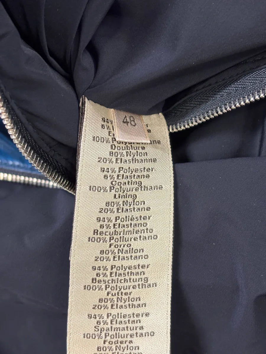 Hermès Metallic Blue Nylon Bomber Jacket pnncsJa 10