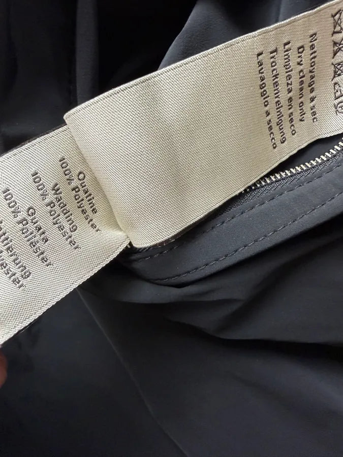 Hermès Mettalic Satin Brown Reverse Hooded Zip-up Jacket frswPwq 17