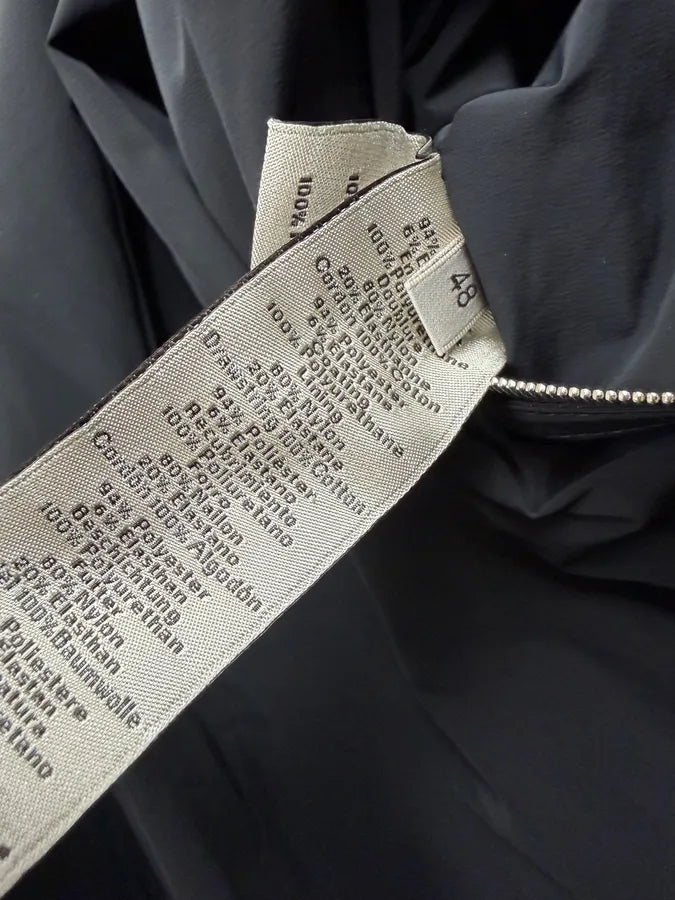 Hermès Mettalic Satin Brown Reverse Hooded Zip-up Jacket frswPwq 9