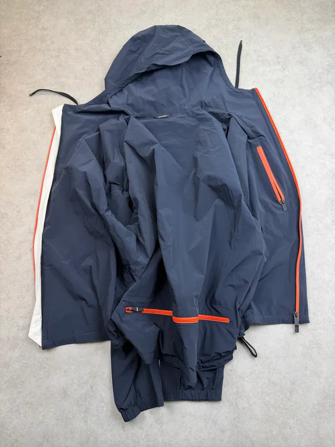 Hermès Navy & Orange Hooded Windbreaker Jacket HbHfTBm 11