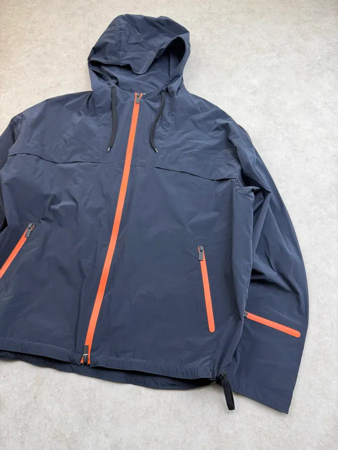 Hermès Navy & Orange Hooded Windbreaker Jacket HbHfTBm 6