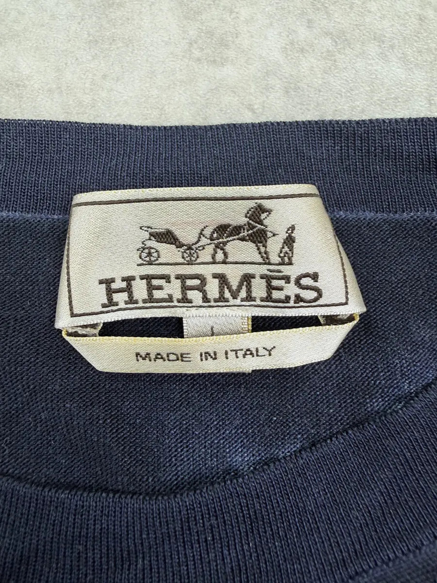 Hermès Navy Abstract Circle Sweater  xJbaCWR 5