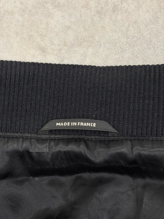 Hermès Navy Wool Pinstripe Bomber Jacket bdQusNC 9