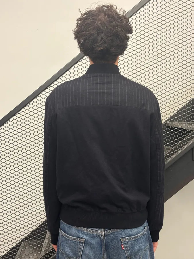 Hermès Navy Wool Pinstripe Bomber Jacket bdQusNC 2