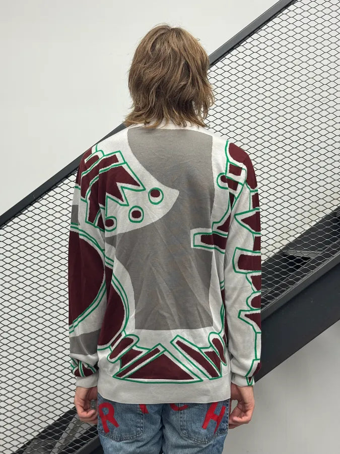 Hermès Sample Abstract World Grey Sweater florkfY 2