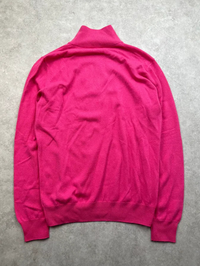 Hermès Sample Pink Minimalist Half Zip Sweater OhjBqBs 3