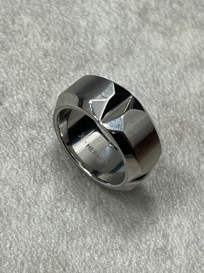 Hermès Silver Sac à Dépêches Ring VVQGmIG 0